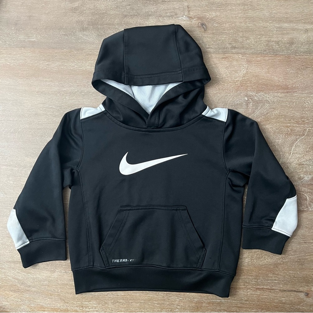 Nike Kids Therma-Fit Black Hoodie Sweatshirt